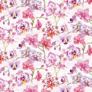 Orchid repeat pattern